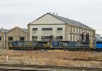 CSX 682 & 7661 in front of the Emerson Shops